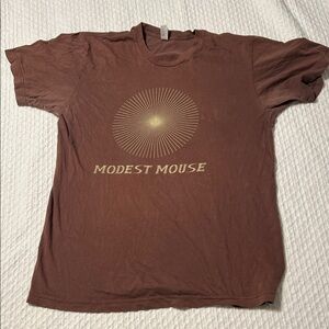 American Apparel Brown Modest Mouse Tee